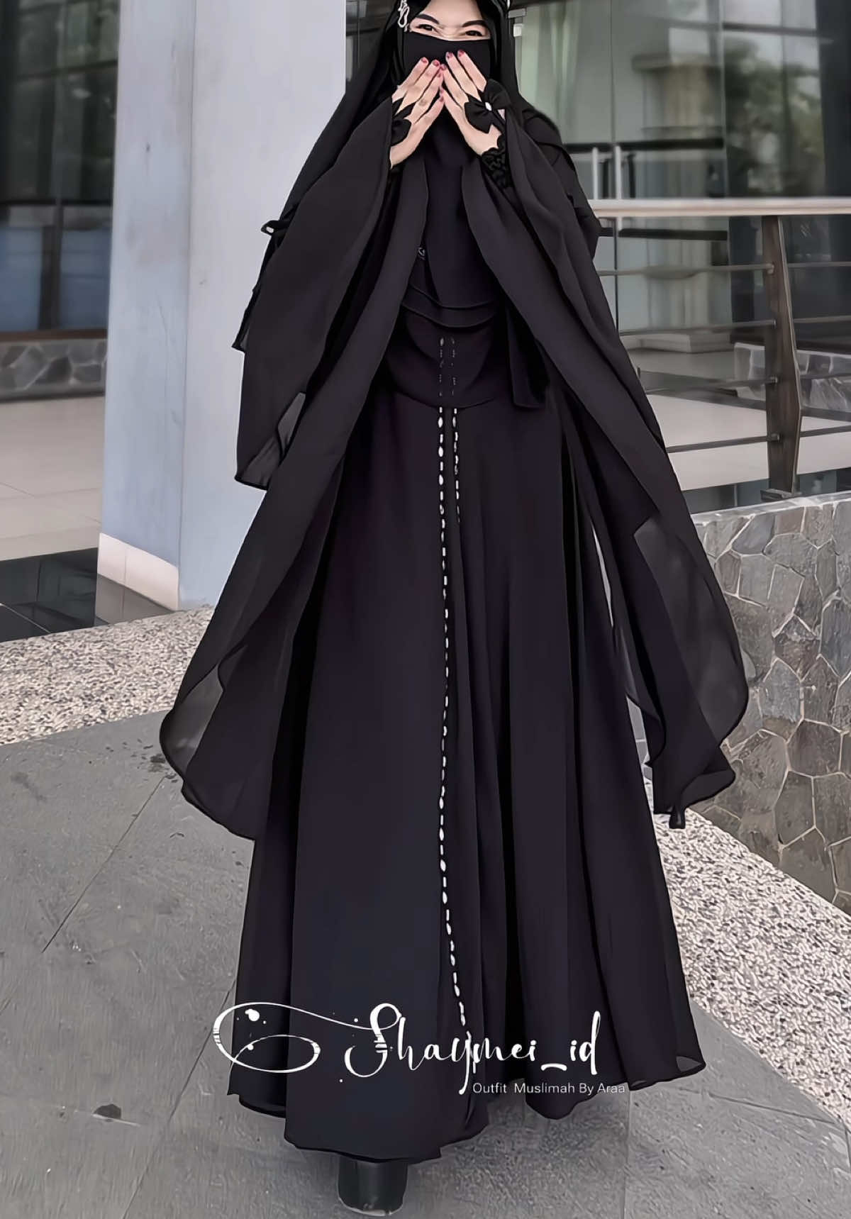 Naksir gak nih shalihah sama Azhimah Dress 🖤 @Shaymei_id 👑 ?  Order Chat WA Admin : +6285320031232 ✍🏻 #fyp