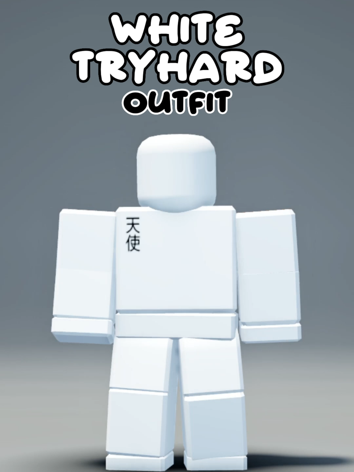 White Tryhard Outfit Idea #robloxx #robloxoutfits #robloxoutfitideas #tryhardoutfits #tryhard #robloxtryhardoutfits