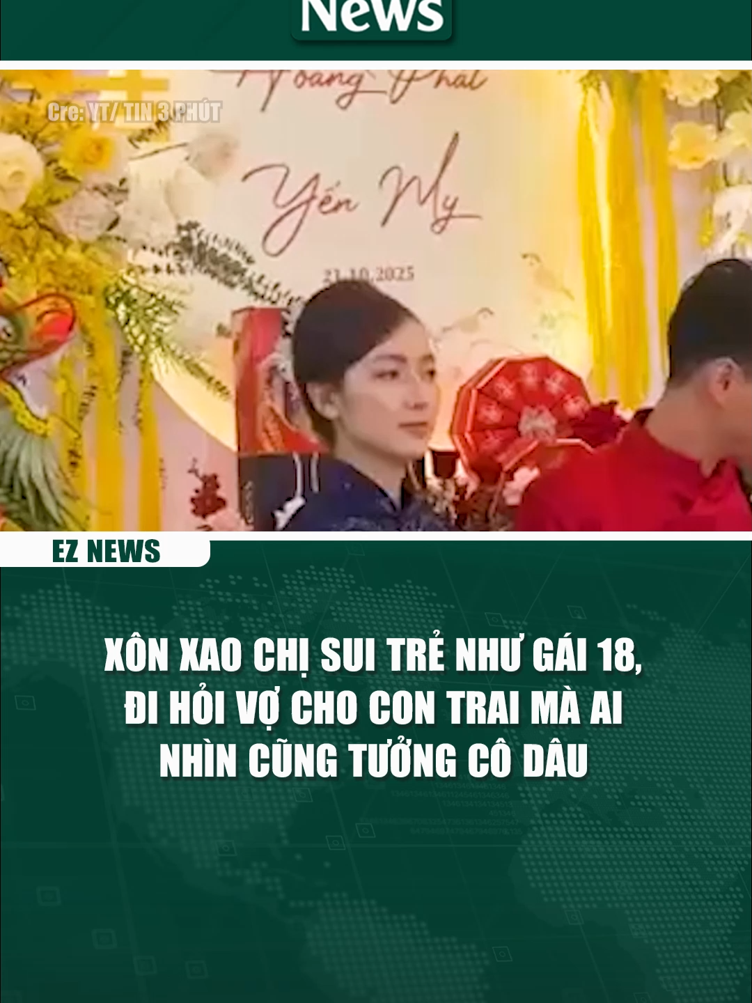 Xôn xao CHỊ SUI trẻ như GÁI 18, đi hỏi vợ cho con trai mà ai nhìn cũng TƯỞNG CÔ DÂU #eznews #tintuc