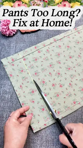 Got too-long pants? Shorten them neatly at home with simple stitches—grab our 34-piece crafting set ($4.99 + free shipping, limited stock) for a tailored fit ✂️✨!#SewingHacks#Sewing#tiktokshop #fyp 