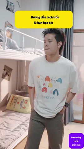 Hướng dẫn cách trốn lũ bạn học bài !! #soibietnoi #funny #haihuocvuinhon #giaitritiktok #vuive 