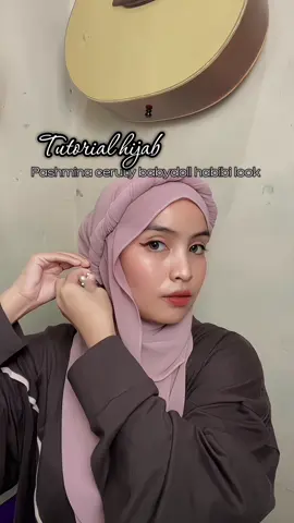 Tutorial hijab pashmina ceruty babydoll habibi look 😍 by @Rifany Hijab #tutorial#hijabtutorial#hijabstyle#cerutybabydoll#fyp 