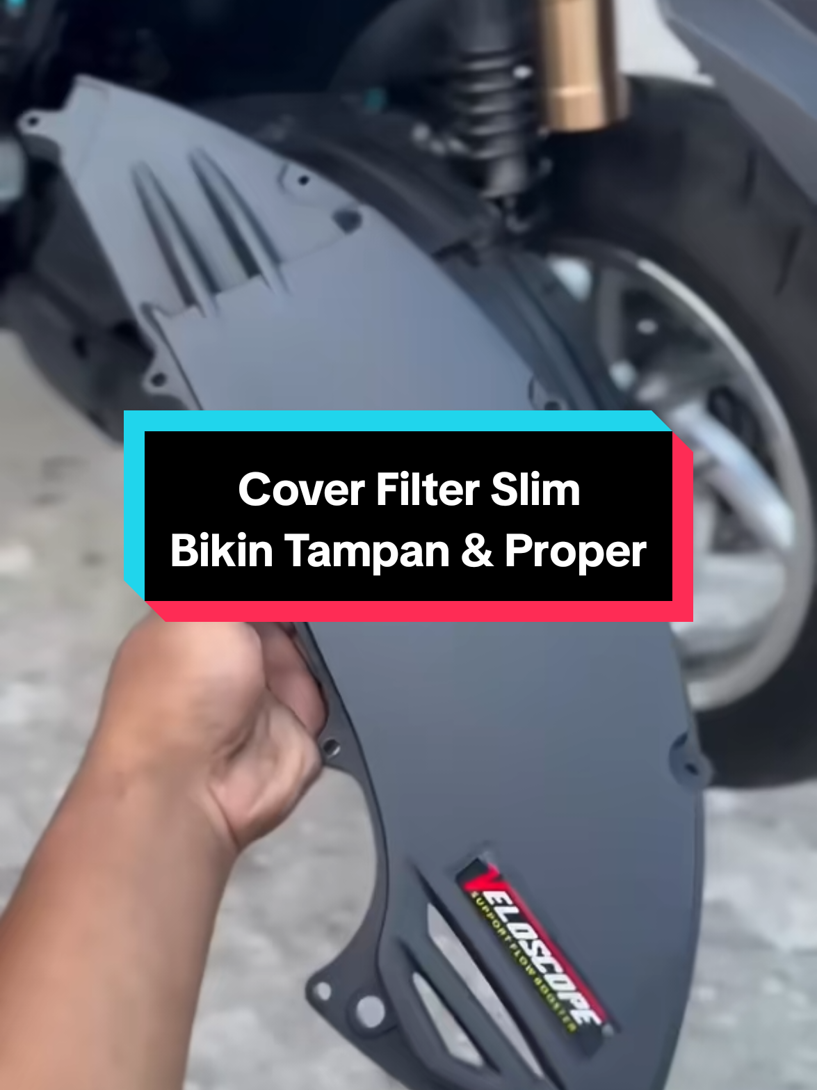 Cover Tutup Filter Udara Slim Yamaha Nmax Aerox  #coverfilterslim #coverfilterudara #coverfilterveloscope #nmaxmodifikasi #fyp 