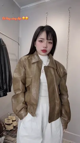 Áo da nữ xịn chất đẹp mê 🥰🥰#aoda #xuhuong #maiaoda 