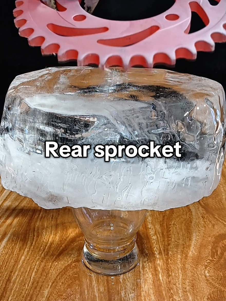 Rear sprocket + Hammer + ice Vs 100cc Red Hot Ball #redhotball #asmrsounds #experiment #satisfying #foryoupage