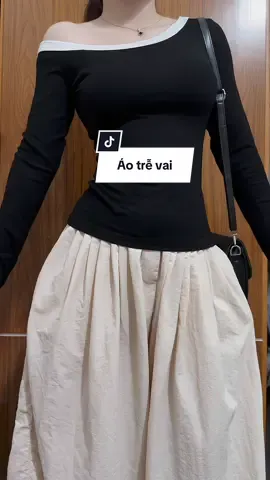 Áo trễ vaiiii #xuhuong #phoidoxinh #thoitrang 👆✨🔥