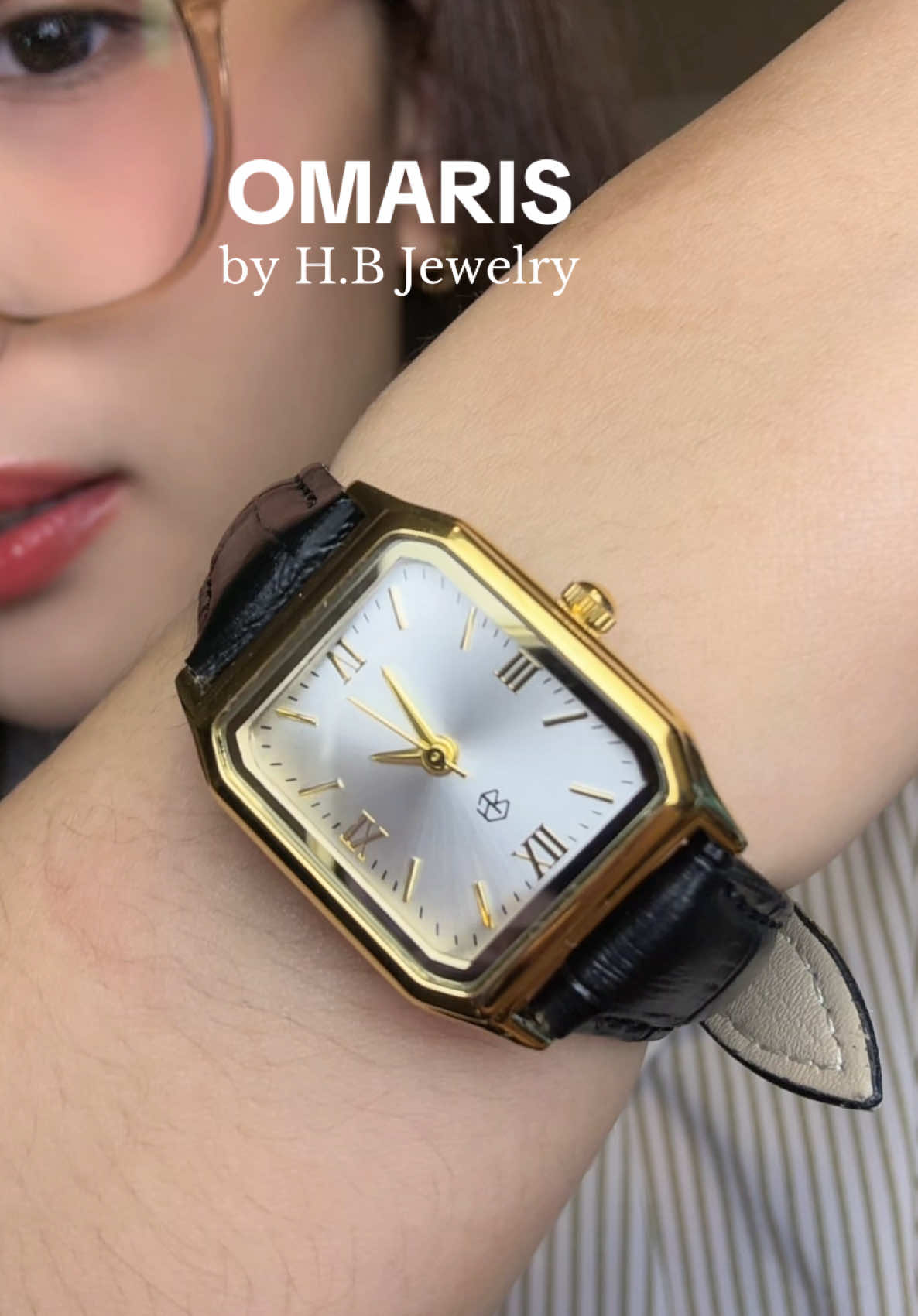 As a girlie who loves dainty watches, this is it—Omaris by @HB Jewelry✨Keeping it simple and classy🤍 #fyp #hbjewelry #watches #daintywatches #leatherwatch 