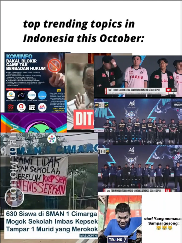 topik yang sedang tren di Indonesia bulan Oktober ini, topik yang sedang tren di Indonesia bulan Oktober ini. KALAU ADA KEKURANGAN DALAM KONTEN, BISA KETIK DI KOLOM KOMENTAR, TERIMA KASIH #indonesia #trending #jjcapcut #oktoberdump #hbdforme 