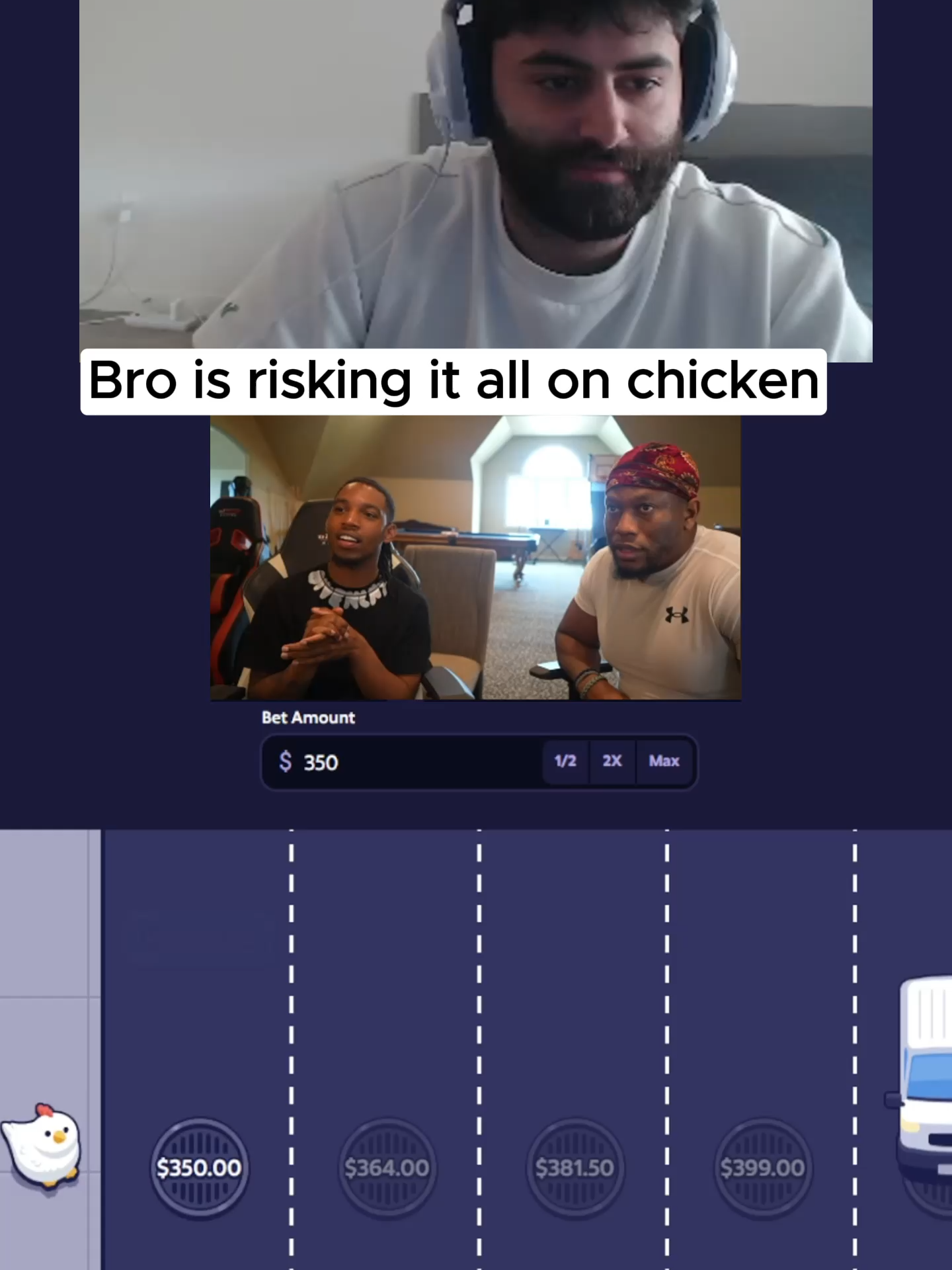 Bro is risking it all on chicken #fyp #foryou #viral#streamer