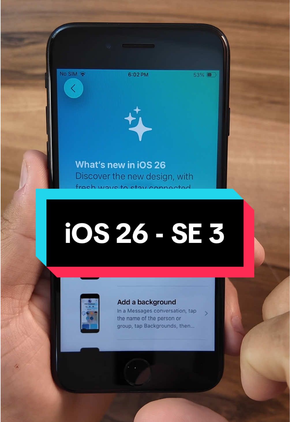iOS 26 - iPhone SE 2022 (SE 3) #techthroughtoni #ios26 #iphonese3 #iphonese2022 #iphone 