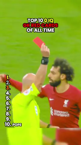 Top 5 0 IQ Goalkeeper Red Cards⚽️😭 #lxthalfcnew #football #goalkeeper #foul 