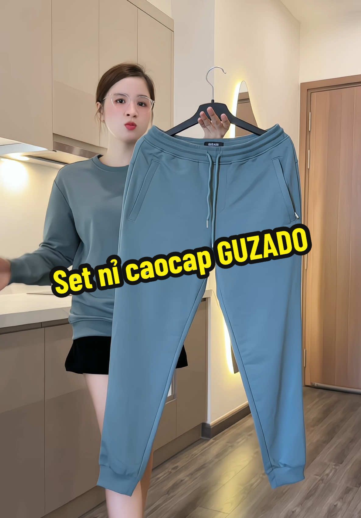 Set nỉ ấm - vải ko bám bụi - ko xù #GUZADO #phuongsongsinh #phuongvinguyen #quanni #boninam 