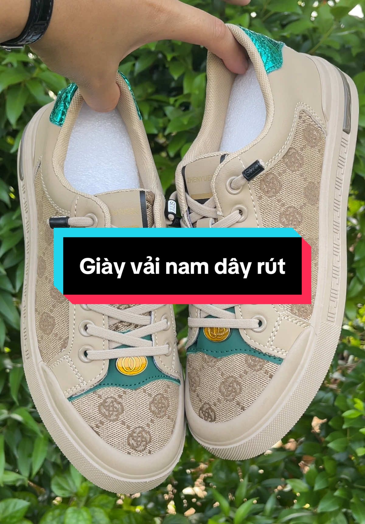 Giày vải nam dây rút #giaynamhottrend #giaysneakernam #giaythethao #ndshop #xuhuongtiktok 