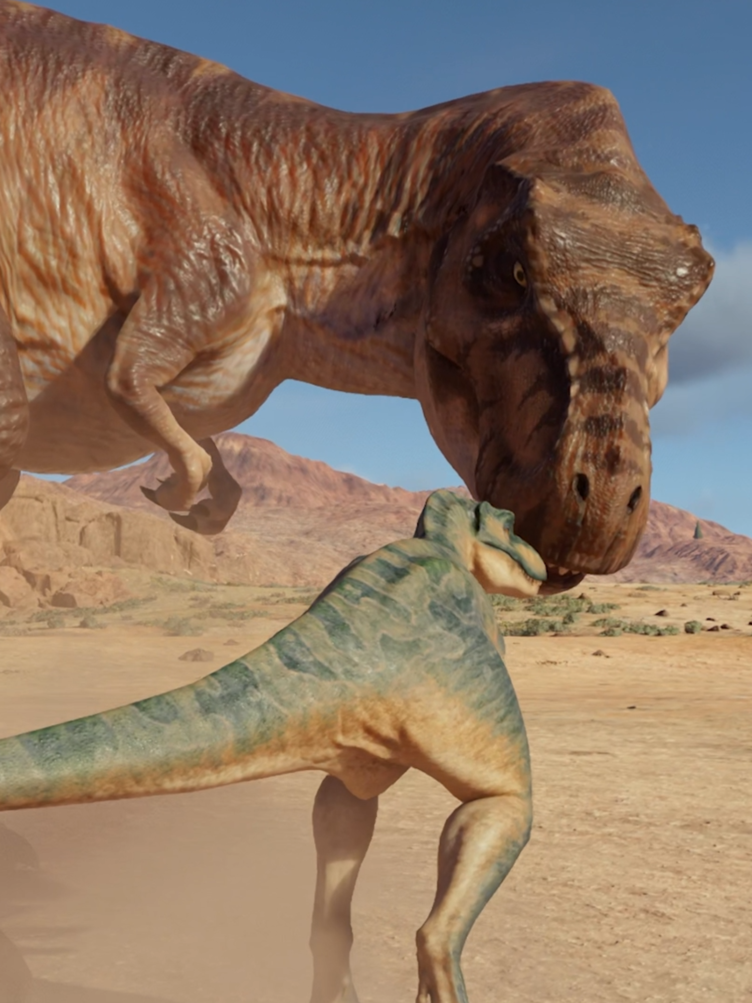 T-Rex is remarkably gentle and caring toward its offspring 🦖❤️ - Jurassic World Evolution 3 #jurassicworldevolution3 #jurassicworld #jwe3 #jurassicpark #tyrannosaurus #trex #t-rex