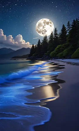 Amazing ocean starlight ✨🥰🌊 #amazing #life #landscape #ocean #starlight  