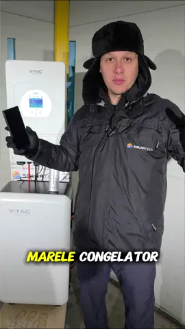 Am intrat in congelator cu tot cu invertor si acumulator. #solartech #lifepo4 #vtac #sistemefotovoltaice
