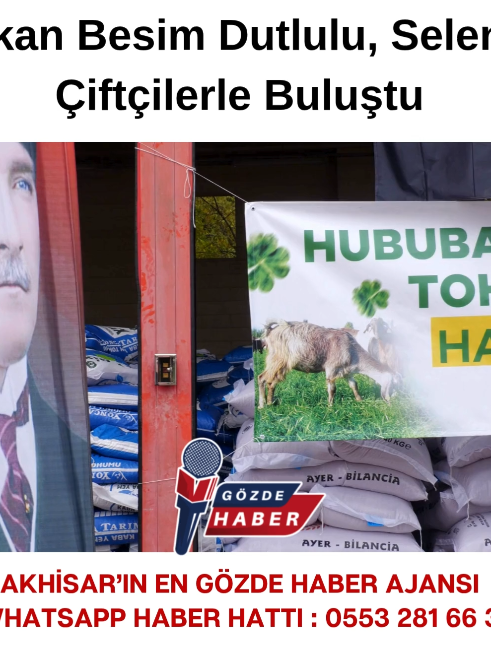 Başkan Besim Dutlulu, Selendili Çiftçilerle Buluştu Çiftçimizin, üreticimizin ve halkımızın daima yanındayız” Manisa Büyükşehir Belediyesi, üreticilere destek olmak amacıyla başlattığı “Destek Bizden, Hasat Sizden” projesi kapsamında tohum dağıtımlarına başladı.