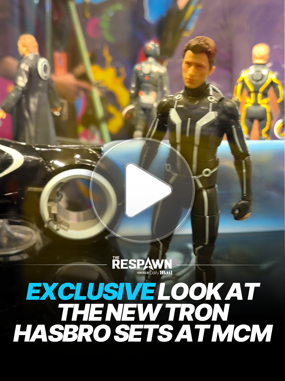 Hasbro is showcasing the new Tron sets exclusively at MCM Comic Con in London. #tron #gaming #comiccon #hasbro