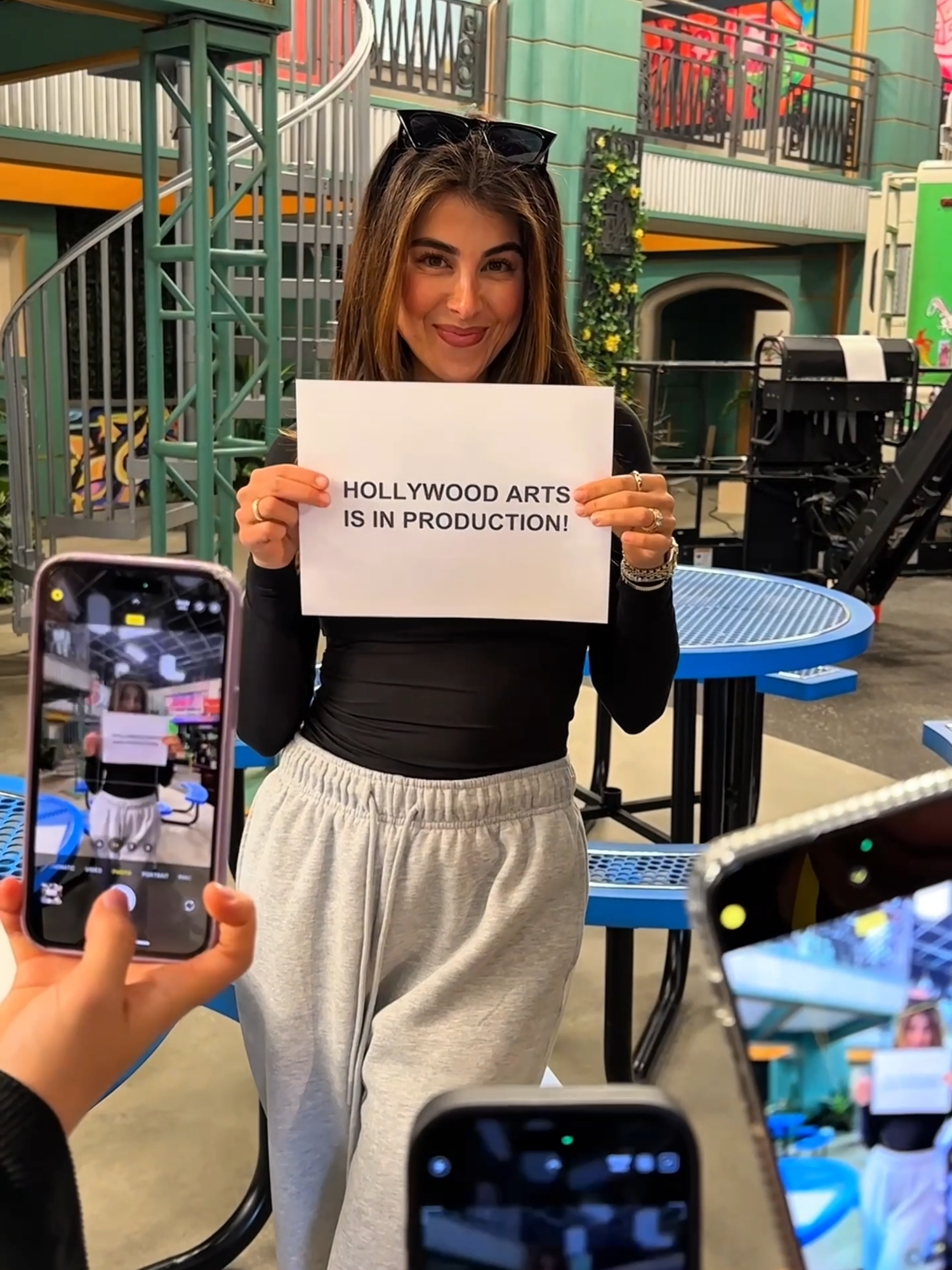 i'm freaking the freak out bc Hollywood Arts, a Victorious spinoff, is officially in production!! @daniellamonet #HollywoodArts 