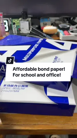 Affordable bond paper! For school and office! Check out mo na besh!  #schoolsupply #officesupply #bondpaper #fyp #budolfinds 