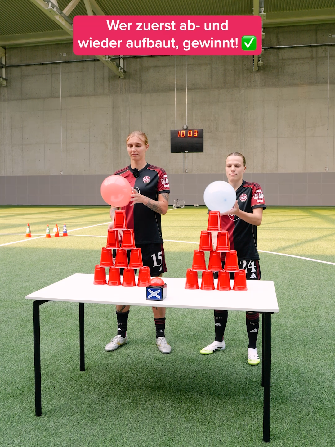 Nur eine Regel: der 🎈 darf nicht auf den Boden 😵‍💫#frauenfussball #fussball #fcnürnberg