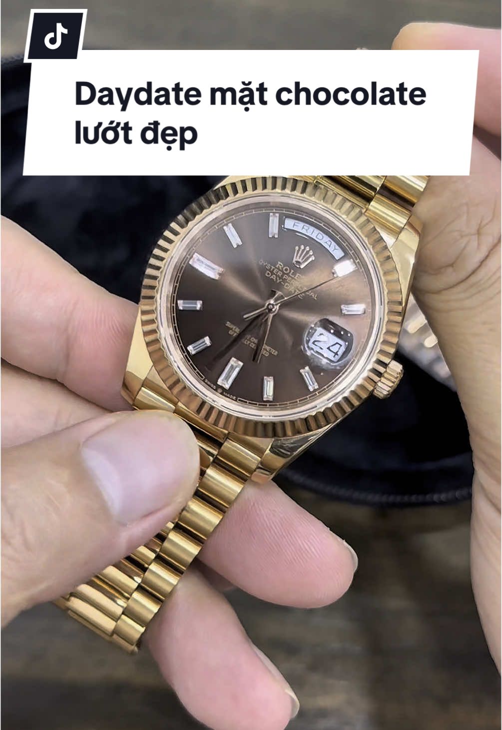 Daydate chocolate 40mm zá lướt ngon#Donghochetacluot 