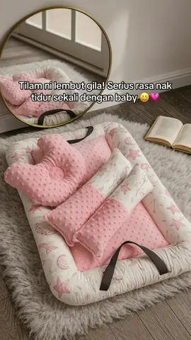 Satu set lengkap tilam baby newborn 4dalam1 tilam, bantal & peluk baby semua matching 💗✨ #tilambaby #tilambabynewborn #tilambaby4in1 #tilambabyviral #tilambabymurah 