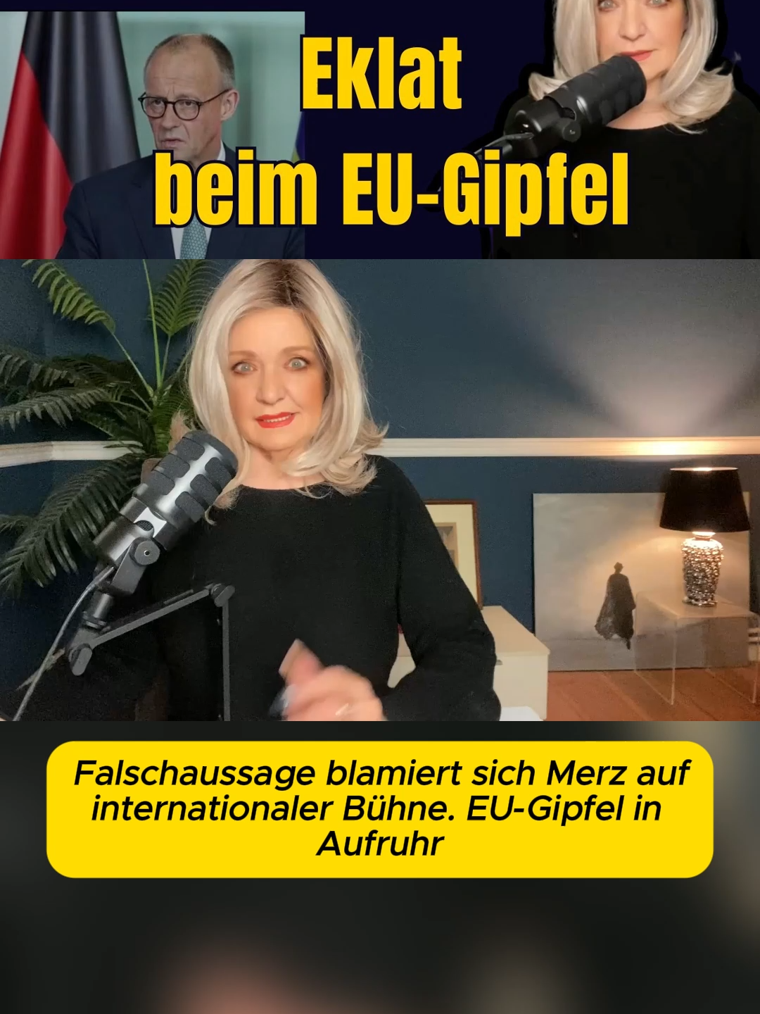 Mit Falschaussage blamiert sich Merz auf internationaler Bühne. EU-Gipfel in Aufruhr
