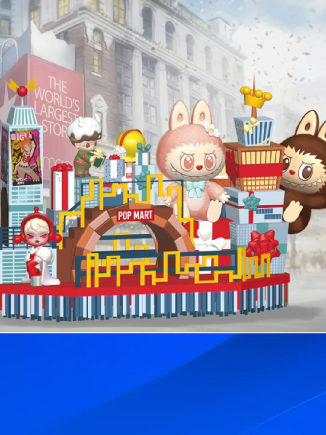 The Chinese toy company Pop Mart announced that it will have a 