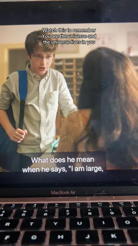 “You contain multitudes, isn’t that wonderful ? “ 🎥: the life of chuck  A movie about Life, death, rebirth  Creating once in a lifetime opportunities through the art of choice  A heartwarming reminder that : You are the universe and the Universe lives in you 