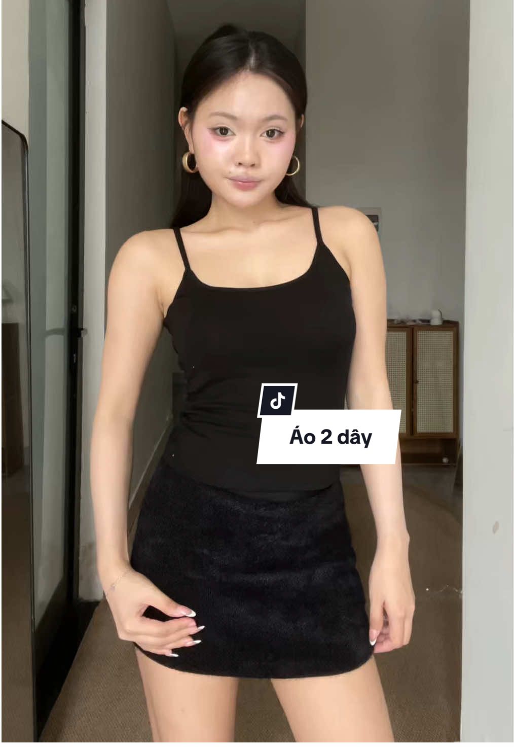 Áo 2 dây có mút sẵn nè #dazzi #ao2day 