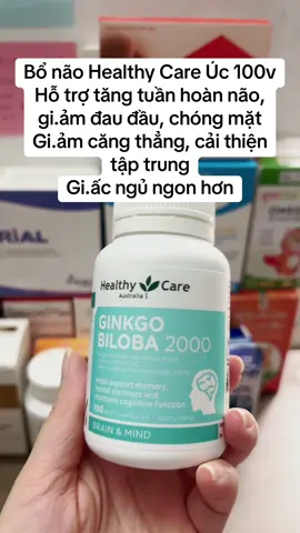 Ginkgo Biloba là loại thảo dược nổi tiếng tại châu Âu và châu Á, thường được dùng để hỗ trợ chức năng nhận thức, sự tập trung và khả năng ghi nhớ. Sản phẩm được sản xuất theo tiêu chuẩn chất lượng nghiêm ngặt tại Úc, phù hợp với người trưởng thành quan tâm đến sức khỏe tinh thần và thể chất. 📌 CÁCH DÙNG: Uống 1 viên mỗi ngày sau bữa ăn. Ngày 3 lần.  #ginkgobiloba2000 #bonaohealthycare #healthycare #thieumaulennao #tangtuanhoannao 