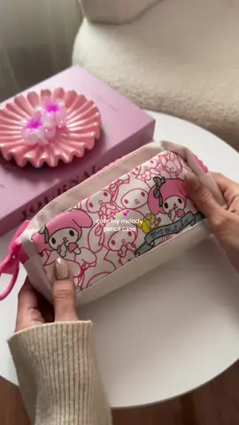 Organize my new pencil case 💕✨ #pencilcase #mymelody #stationery #schoolsupplies #officesupplies 