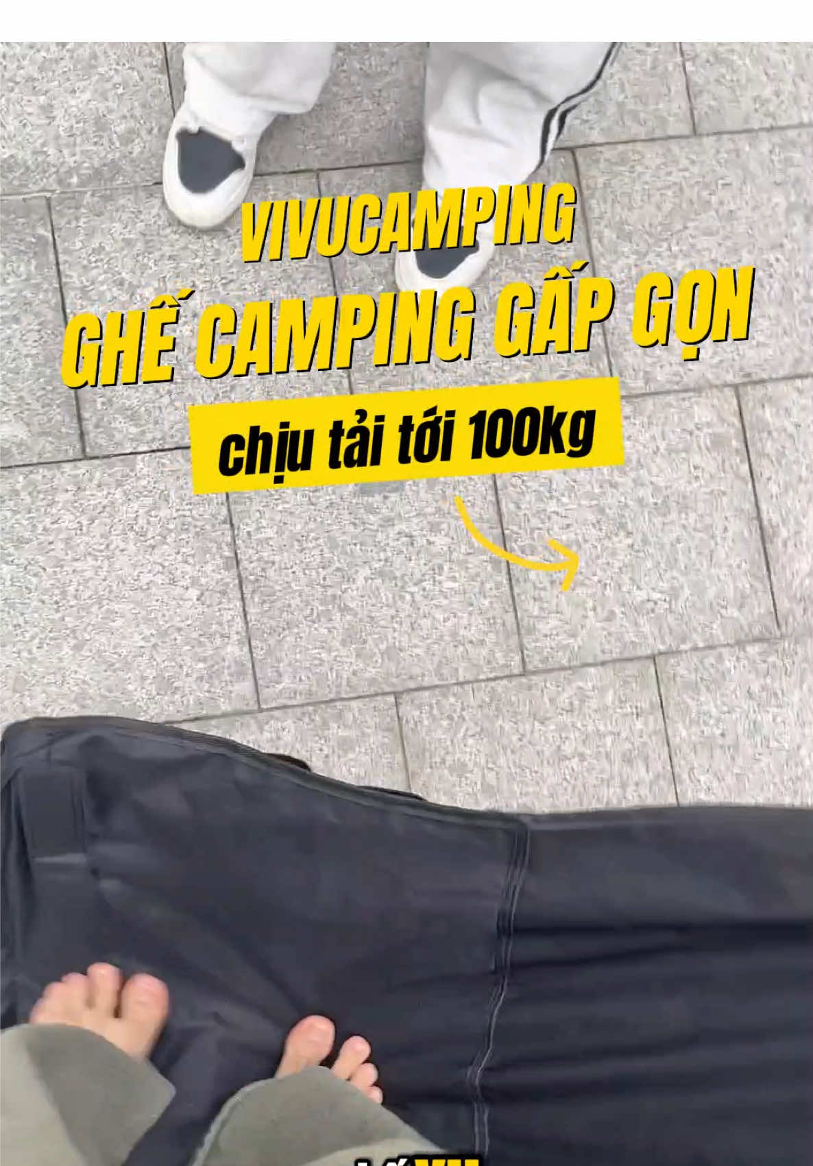 Ghế camping gấp gọn chịu tải tốt lên tới hơn 100kg các bác có tin được không #ghegapgon #ghecampinggapgon #vongxepnguoilon #vivucamping #vonggapgon