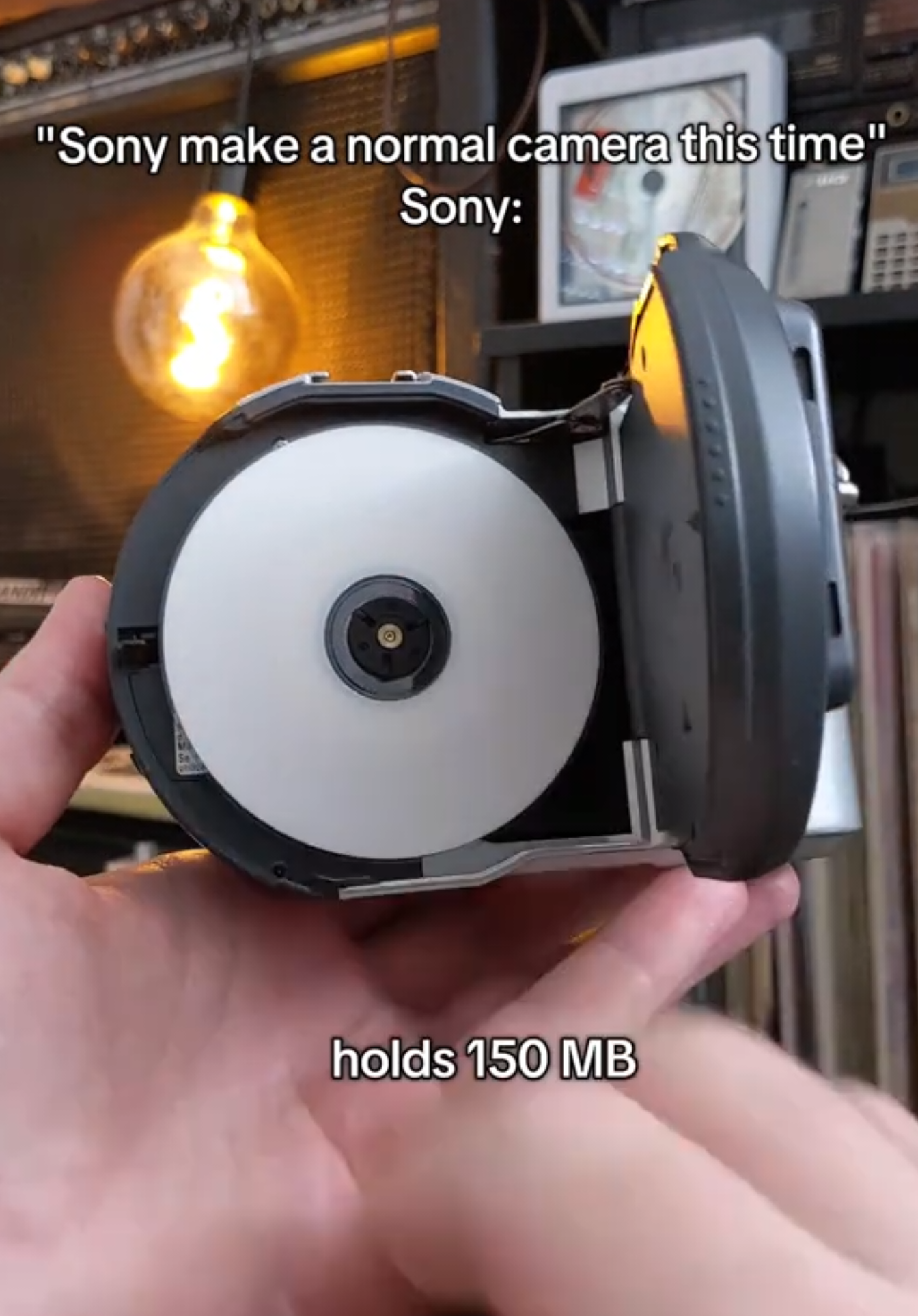 90s Sony had infinite money #retrotech #sony #sonymavica #cd #y2k 