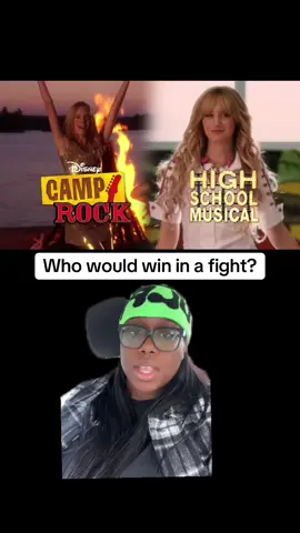 Who’s winning in this fight? #camprock #highschoolmusical #disney #2000s #nostalgia 