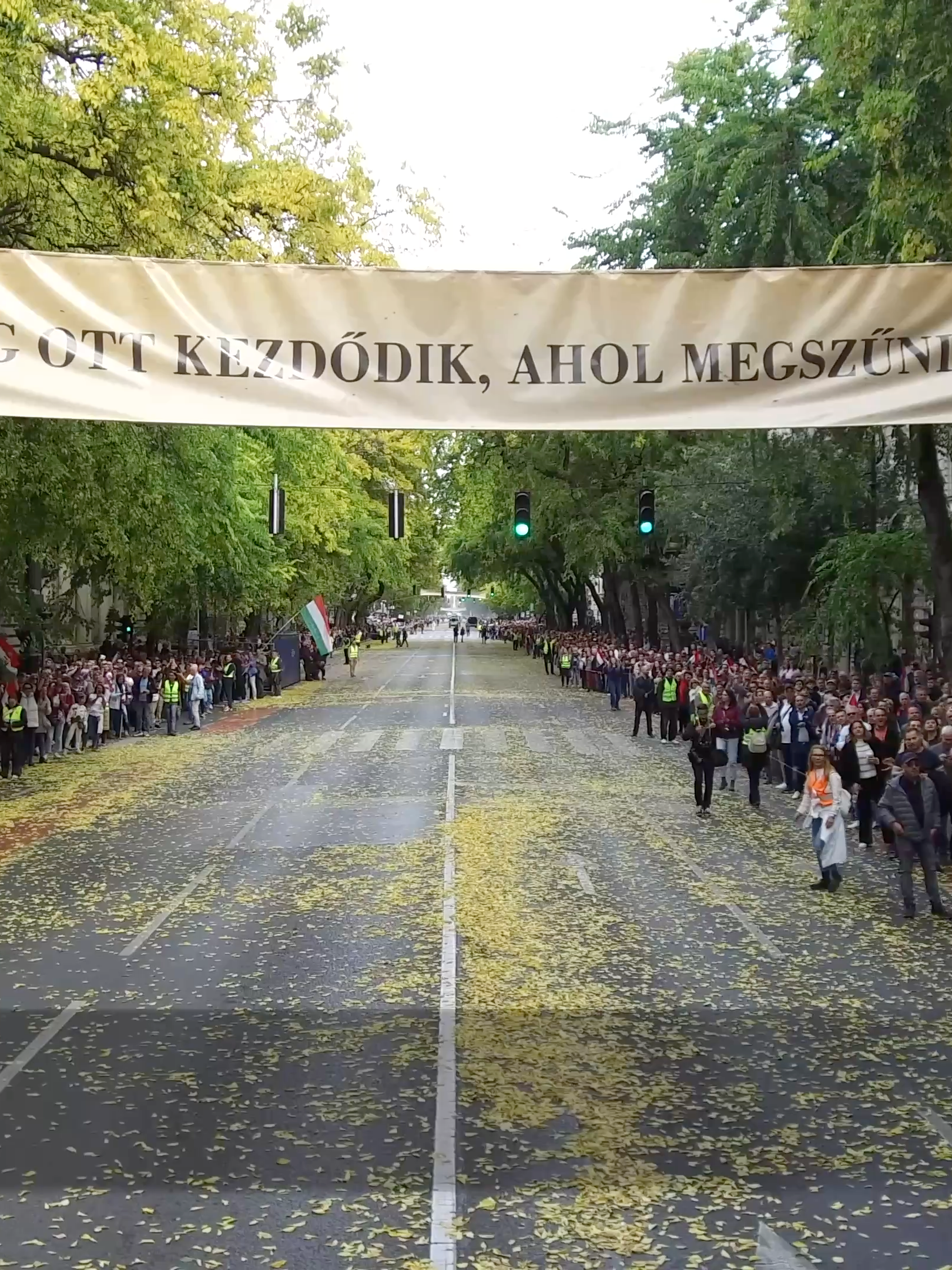 Kemény voltam és végigálltam a Nemzeti Menetet. Egy csöppet fel kellett gyorsítanom, hogy a másfél órás felvétel elférjen öt percben. Én megszámoltam, hogy hányan voltak ott, de nem árulom el :') Majd @hannamatek megszámolja.