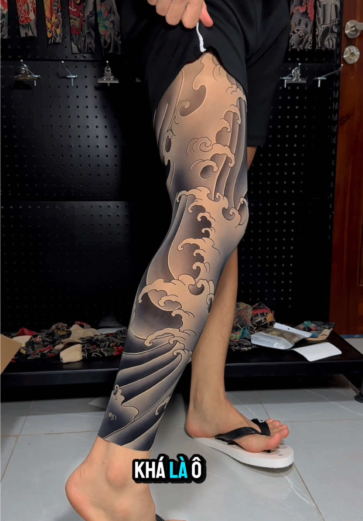 tất xăm full chân nhật cổ mẫu mới #tatxam #tattoo #thuanm7review #xuhuong 