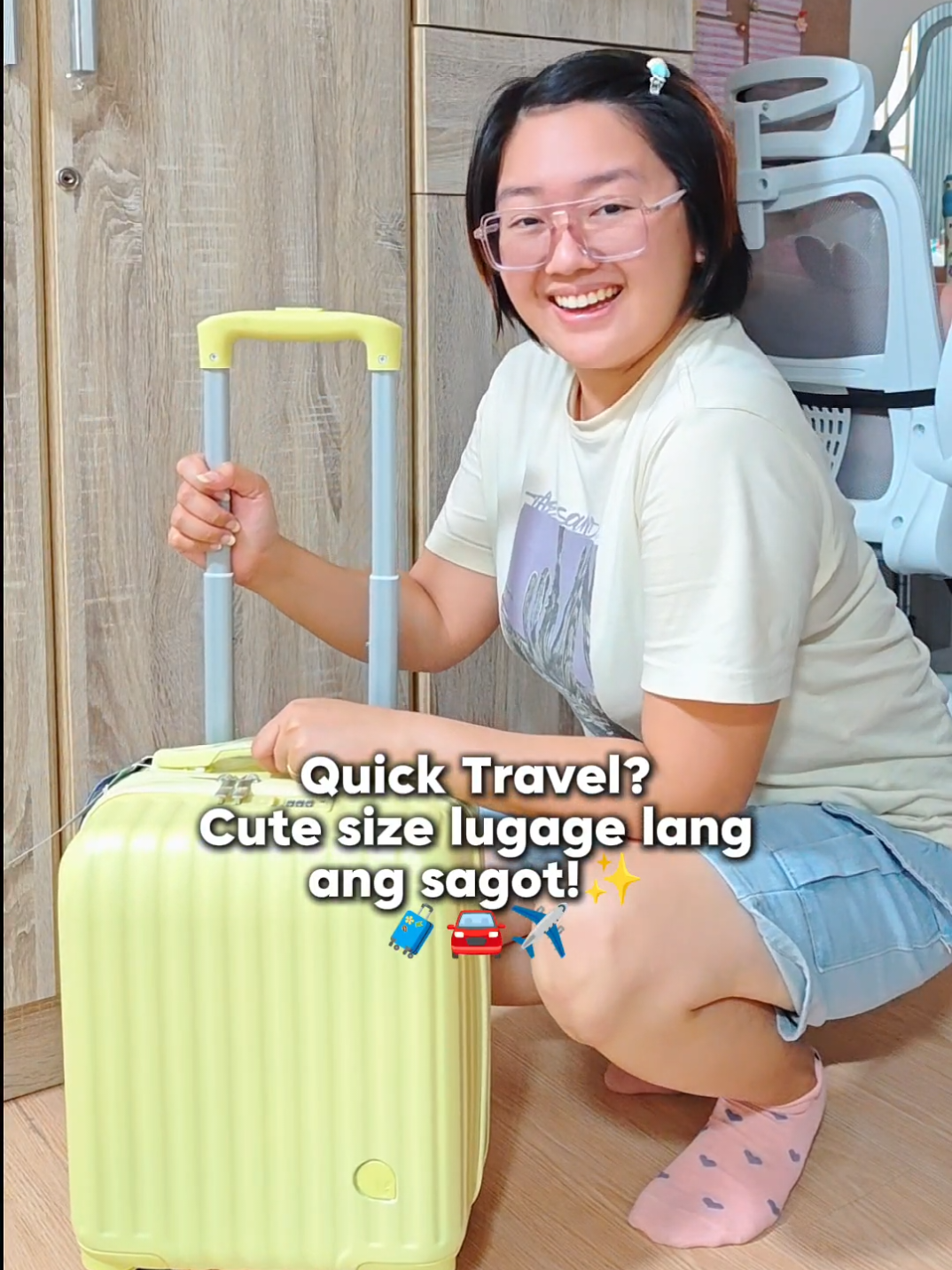 Replying to @travelwith_joshua Cute Carry-on Luggage for quick travel ✈️✨ Free bird 14 inches luggage #luggage #cuteluggage #carryonluggage #travelluggage 