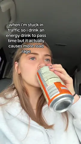 caffeine and traffic are probably not the best combination #energydrink #roadrage #gymgirl #relatable #fyp 