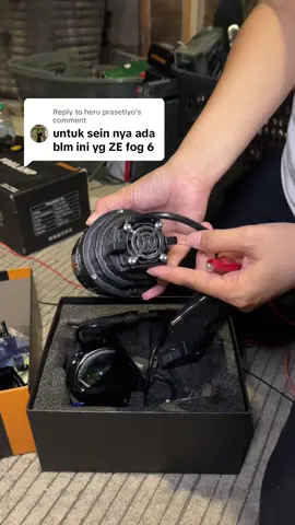 Replying to @heru prasetiyo Rekomendasi foglamp biled 3inc terbaru ibright fog6 harga sepasang blue lens plus breket
