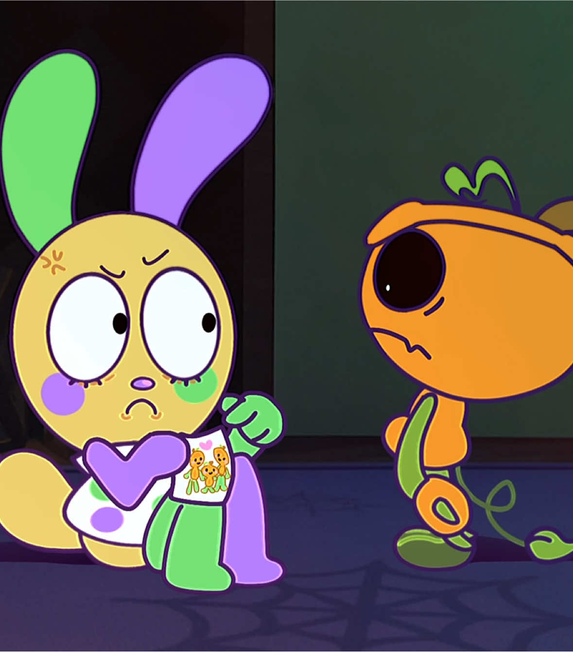 Gourdy harassing Looey (again) maybe you guys recognise this artstyle #gourdy #looeydandysworld #dandysworld #dandysworldanimation #fyppp 