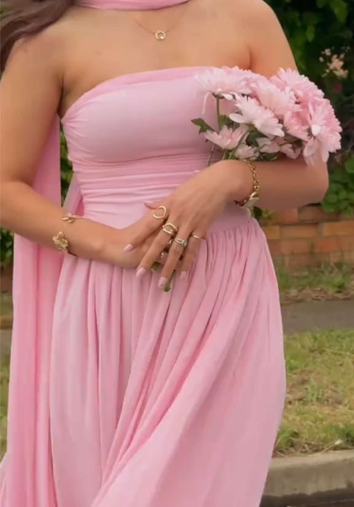 “Pink dress, soft glam, bold energy — she’s that girl today 💕🔥” #aesthetic #outfitinspo #dressinspo #pinkdress #nepali 