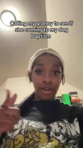 Mind you she know the dog name 🤣 #dogsoftiktok #baptism #atlanta #pranks 