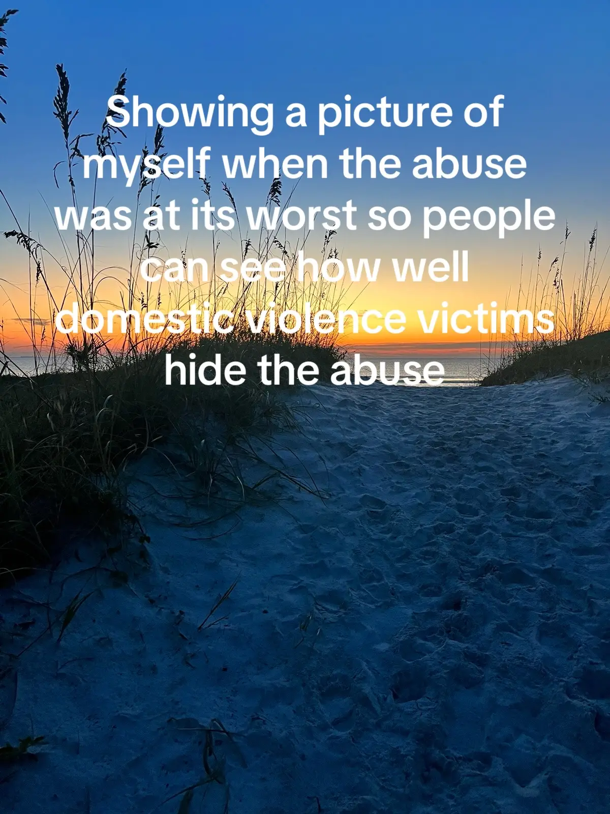 I still showed up. I still smiled. I still acted like everything was fine. #domesticviolencesurvivor #domesticviolenceswareness 