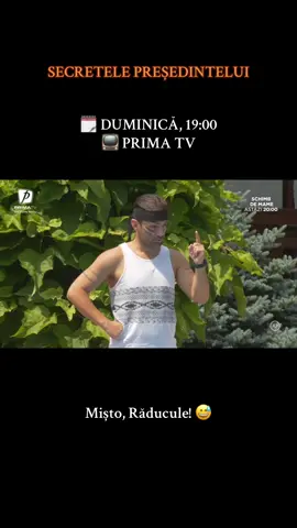 Mișto provocare, Răducule! 😂 👉Urmărește #Secretelepresedintelui, în fiecare duminică, de la ora 19:00, la Prima TV  #primatv #secretelepresedintelui #traznitii #comedie 