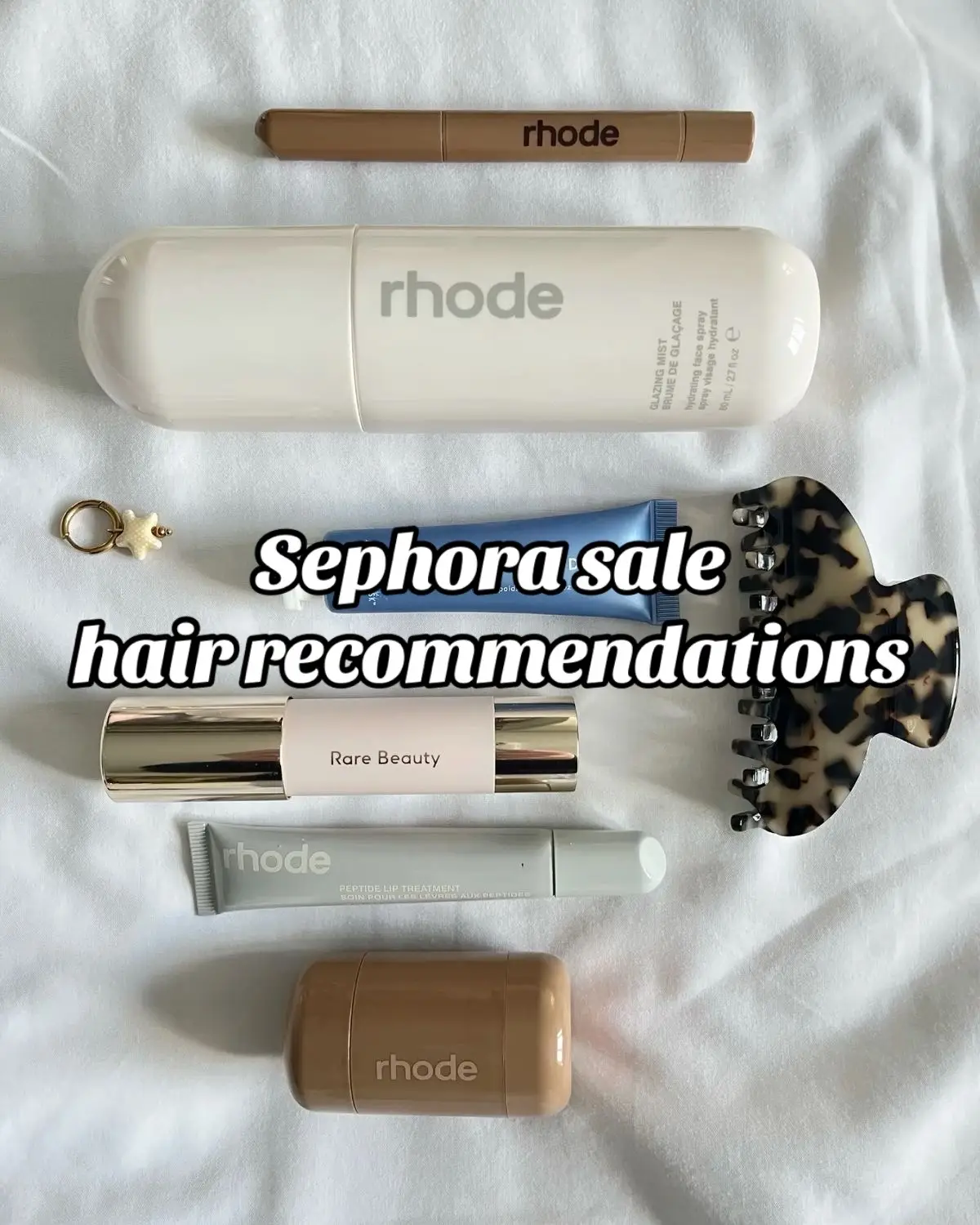 If you want the links to them, feel free to click on my bio! These are all my favorite products from @sephora  @Kérastase @Dyson USA @Gisou @Crown Affair @Olaplex @Fenty Hair @K18 Hair @Emi Jay @Oribe @Briogeo  #sephorasalepicks #sephorasalerecommendations #hairproduct #sephorahaul 