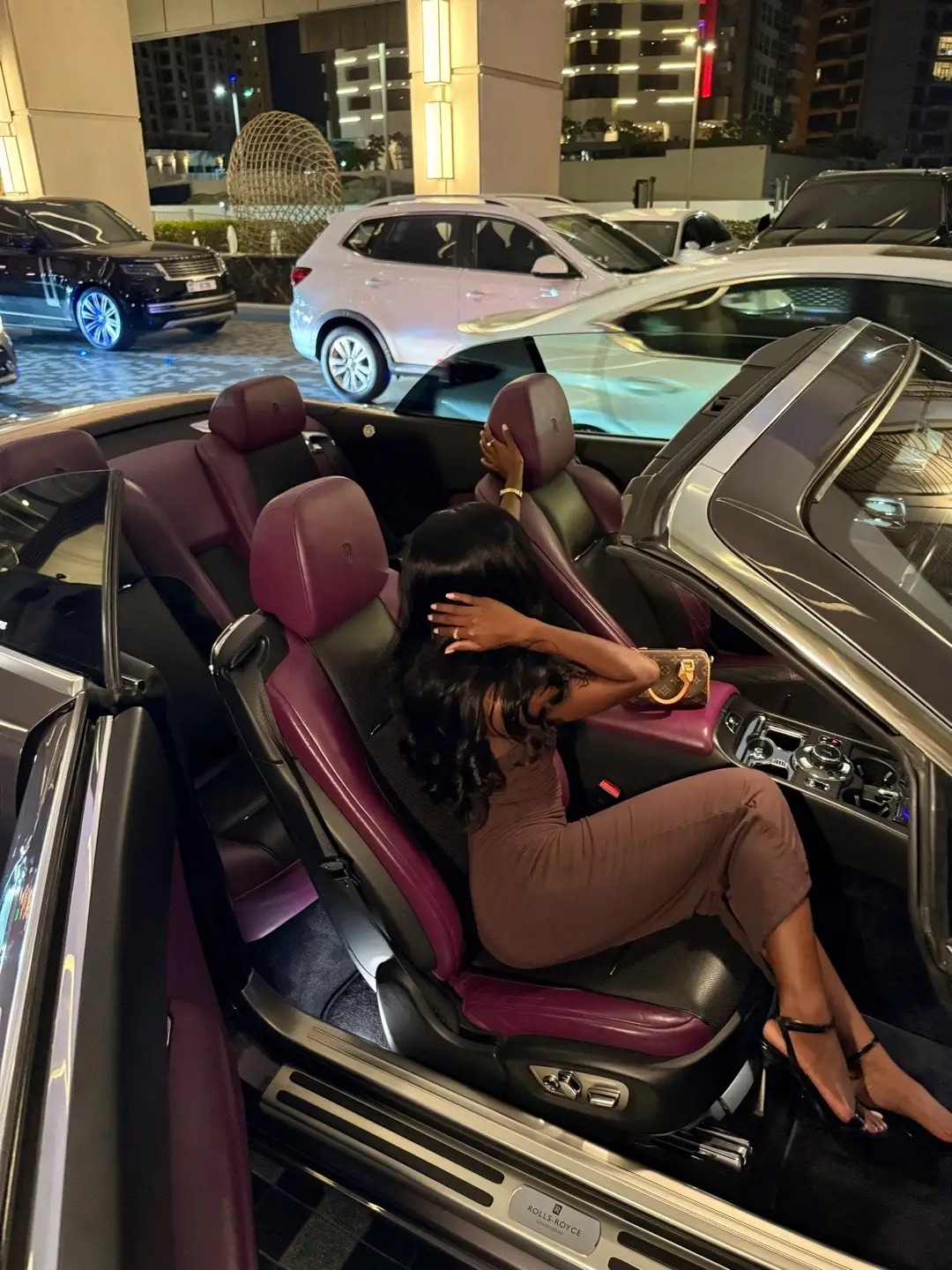 Purple seats for the Princess @Rolls Royce💜