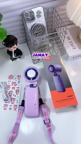 Quạt cầm tay sò lạnh JAMAY mát mà màu xinh ghia á #JAMAY #quatcamtay #quatcamtaysolanh #quatsolanh #bongreview 