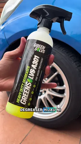 GreenSolvs Heavy Duty Degreaser ini tak sakitkan tanggan.. baru hati senang, color sportrim tak rosak.. #degreaser #detailing #proton #protonemas7 